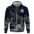 North Melbourne Kangaroos Zip Hoodie Urban Graffiti Street Art - Bold Abstract Spray Paint