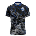 North Melbourne Kangaroos Zipper Polo Shirt Urban Graffiti Street Art - Bold Abstract Spray Paint