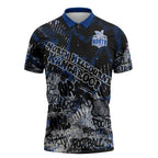 North Melbourne Kangaroos Zipper Polo Shirt Urban Graffiti Street Art - Bold Abstract Spray Paint
