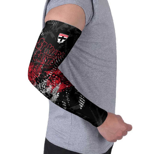 St Kilda Saints Arm Sleeves Urban Graffiti Street Art - Bold Abstract Spray Paint