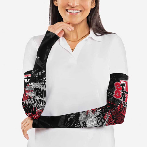 St Kilda Saints Arm Sleeves Urban Graffiti Street Art - Bold Abstract Spray Paint