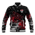 St Kilda Saints Baseball Jacket Urban Graffiti Street Art - Bold Abstract Spray Paint
