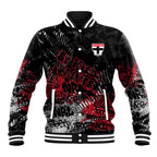 St Kilda Saints Baseball Jacket Urban Graffiti Street Art - Bold Abstract Spray Paint