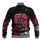 St Kilda Saints Baseball Jacket Urban Graffiti Street Art - Bold Abstract Spray Paint