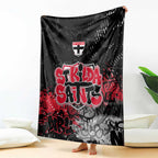 St Kilda Saints Blanket Urban Graffiti Street Art - Bold Abstract Spray Paint