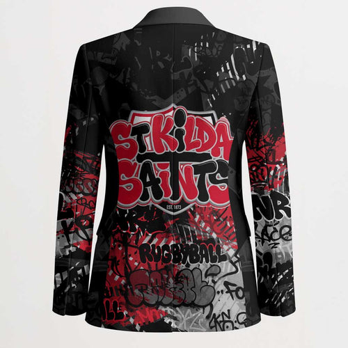 St Kilda Saints Blazer Urban Graffiti Street Art - Bold Abstract Spray Paint