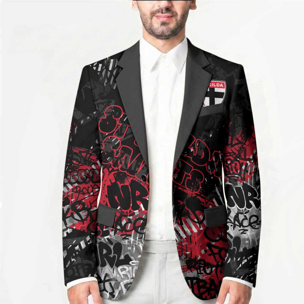 St Kilda Saints Blazer Urban Graffiti Street Art - Bold Abstract Spray Paint