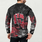 St Kilda Saints Button Sweatshirt Urban Graffiti Street Art - Bold Abstract Spray Paint