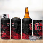 St Kilda Saints 4 in 1 Can Cooler Tumbler Urban Graffiti Street Art - Bold Abstract Spray Paint