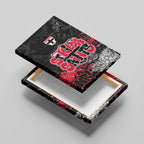 St Kilda Saints Canvas Wall Art Urban Graffiti Street Art - Bold Abstract Spray Paint