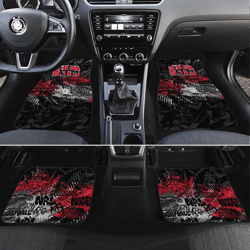 St Kilda Saints Car Mats Urban Graffiti Street Art - Bold Abstract Spray Paint