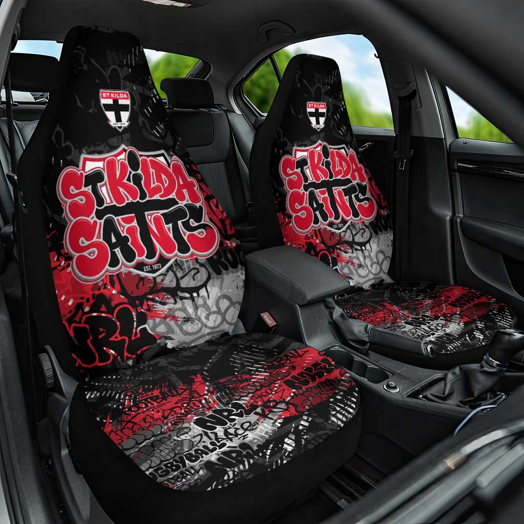 St Kilda Saints Car Seat Cover Urban Graffiti Street Art - Bold Abstract Spray Paint
