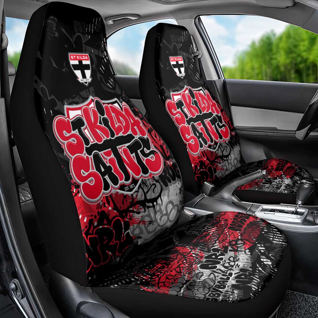 St Kilda Saints Car Seat Cover Urban Graffiti Street Art - Bold Abstract Spray Paint