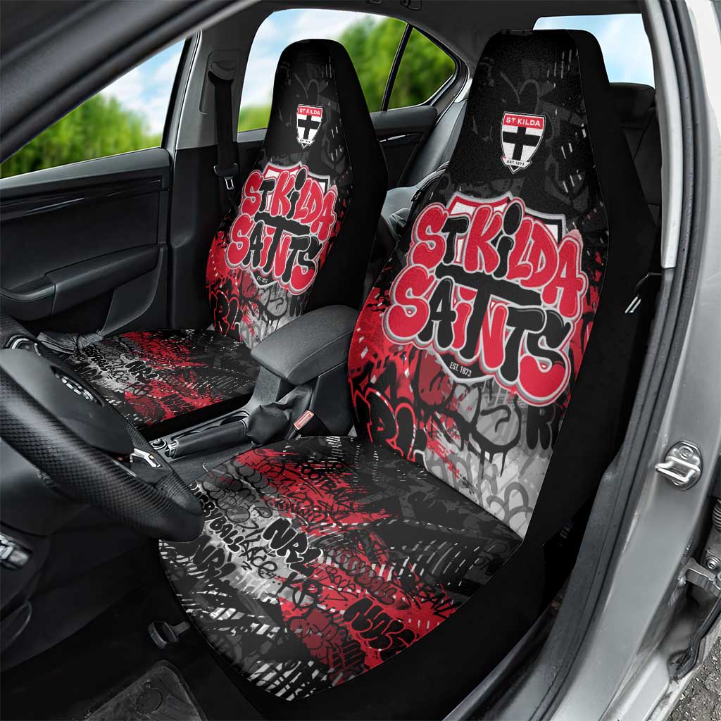 St Kilda Saints Car Seat Cover Urban Graffiti Street Art - Bold Abstract Spray Paint