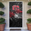 St Kilda Saints Door Cover Urban Graffiti Street Art - Bold Abstract Spray Paint