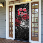 St Kilda Saints Door Cover Urban Graffiti Street Art - Bold Abstract Spray Paint