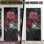St Kilda Saints Door Cover Urban Graffiti Street Art - Bold Abstract Spray Paint