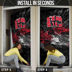St Kilda Saints Door Cover Urban Graffiti Street Art - Bold Abstract Spray Paint