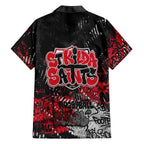St Kilda Saints Family Matching Mermaid Dress and Hawaiian Shirt Urban Graffiti Street Art - Bold Abstract Spray Paint