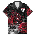 St Kilda Saints Hawaiian Shirt Urban Graffiti Street Art - Bold Abstract Spray Paint