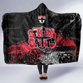 St Kilda Saints Hooded Blanket Urban Graffiti Street Art - Bold Abstract Spray Paint