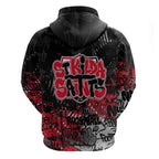 St Kilda Saints Hoodie Urban Graffiti Street Art - Bold Abstract Spray Paint