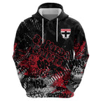 St Kilda Saints Hoodie Urban Graffiti Street Art - Bold Abstract Spray Paint