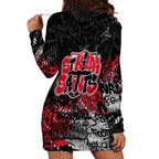 St Kilda Saints Hoodie Dress Urban Graffiti Street Art - Bold Abstract Spray Paint