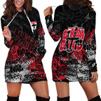 St Kilda Saints Hoodie Dress Urban Graffiti Street Art - Bold Abstract Spray Paint