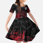 St Kilda Saints Kid Short Sleeve Dress Urban Graffiti Street Art - Bold Abstract Spray Paint