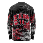 St Kilda Saints Long Sleeve Shirt Urban Graffiti Street Art - Bold Abstract Spray Paint