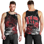 St Kilda Saints Men Tank Top Urban Graffiti Street Art - Bold Abstract Spray Paint
