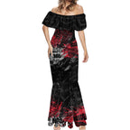 St Kilda Saints Mermaid Dress Urban Graffiti Street Art - Bold Abstract Spray Paint