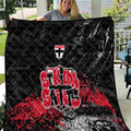St Kilda Saints Quilt Urban Graffiti Street Art - Bold Abstract Spray Paint