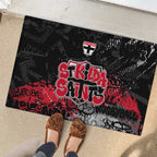 St Kilda Saints Rubber Doormat Urban Graffiti Street Art - Bold Abstract Spray Paint