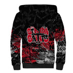St Kilda Saints Sherpa Hoodie Urban Graffiti Street Art - Bold Abstract Spray Paint