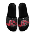 St Kilda Saints Slide Sandals Urban Graffiti Street Art - Bold Abstract Spray Paint