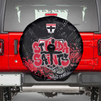 St Kilda Saints Spare Tire Cover Urban Graffiti Street Art - Bold Abstract Spray Paint