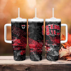 St Kilda Saints Tumbler With Handle Urban Graffiti Street Art - Bold Abstract Spray Paint