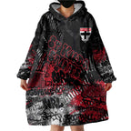 St Kilda Saints Wearable Blanket Hoodie Urban Graffiti Street Art - Bold Abstract Spray Paint