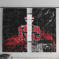 St Kilda Saints Window Curtain Urban Graffiti Street Art - Bold Abstract Spray Paint