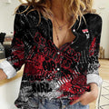 St Kilda Saints Women Casual Shirt Urban Graffiti Street Art - Bold Abstract Spray Paint