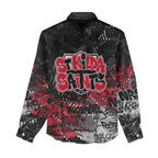 St Kilda Saints Women Casual Shirt Urban Graffiti Street Art - Bold Abstract Spray Paint