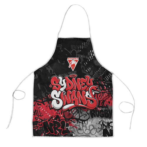 Sydney Swans Apron Urban Graffiti Street Art - Bold Abstract Spray Paint