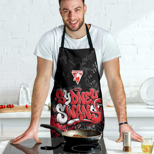 Sydney Swans Apron Urban Graffiti Street Art - Bold Abstract Spray Paint