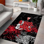 Sydney Swans Area Rug Urban Graffiti Street Art - Bold Abstract Spray Paint