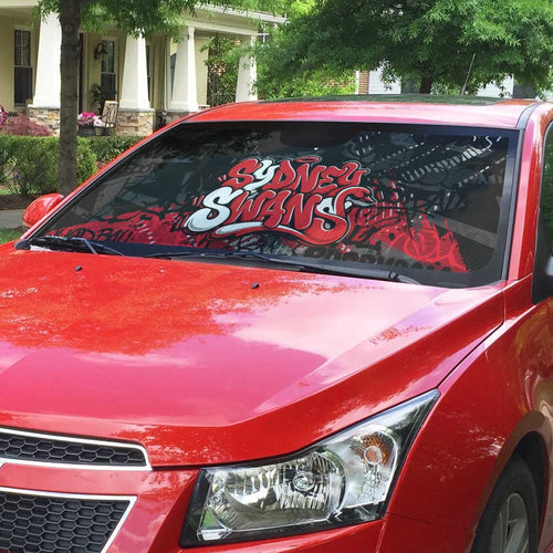 Sydney Swans Auto Sun Shade Urban Graffiti Street Art - Bold Abstract Spray Paint