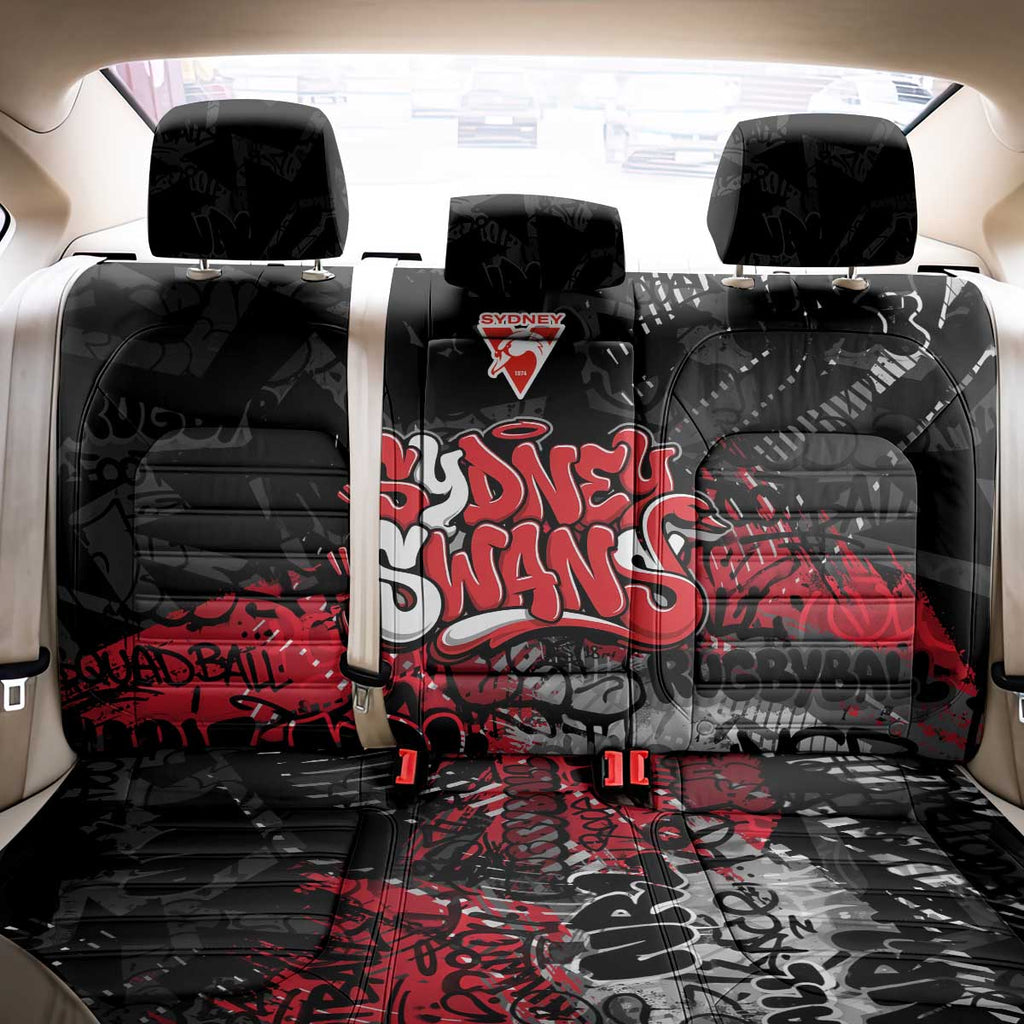 Sydney Swans Back Car Seat Cover Urban Graffiti Street Art - Bold Abstract Spray Paint