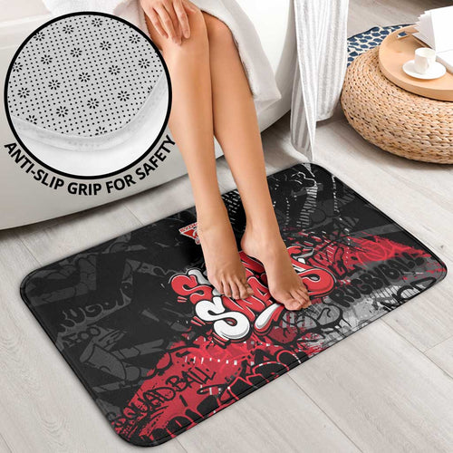 Sydney Swans Bathroom Set Urban Graffiti Street Art - Bold Abstract Spray Paint