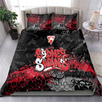 Sydney Swans Bedding Set Urban Graffiti Street Art - Bold Abstract Spray Paint